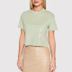 Guess Γυναικεία κοντομάνικη μπλούζα crop Maglieria Tagliata T-Shirt